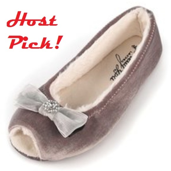 Pretty You London Shoes - Delta Open Toe Ballerina Slipper in Plum